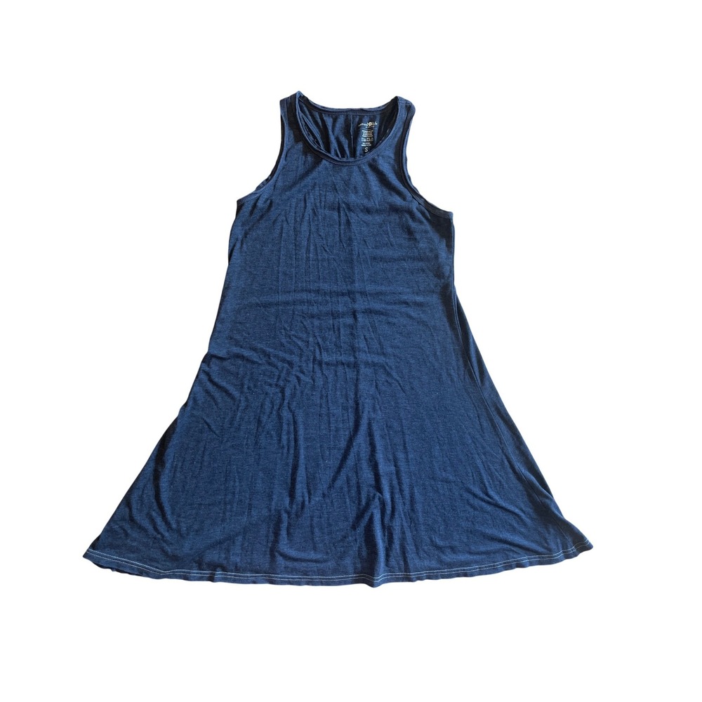 Natural Life Boho Tank Gray‎ Swing Dress Racerback Mini Small Sleeveless